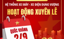 HỆ THỐNG DUNG VƯỢNG LÀM VIỆC XUYÊN LỄ QUỐC KHÁNH 2/9 